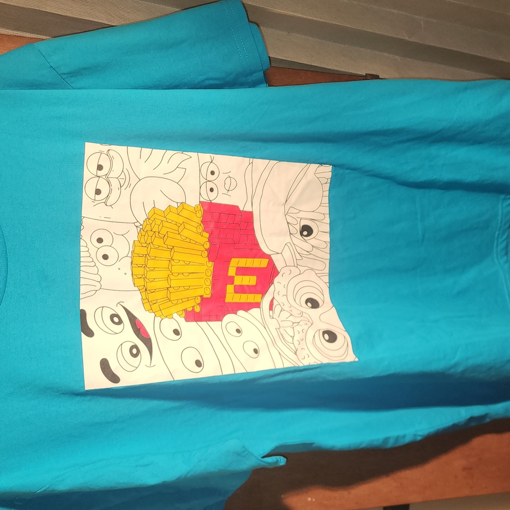 Mens Blue Graphic T-Shirt